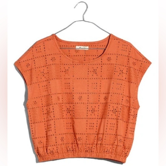 madewell per se eyelet top - Picture 1 of 7